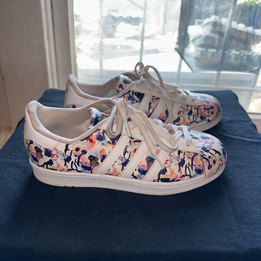 ADIDAS SUPERSTAR‎ US Mens Size 6 Watercolor Clam Shell Toe Shoes